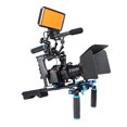 thumbnail image 2 of YELANGU Lightweight Camera Stabilizer Cage Kit with Top Handle Follow Focus Rods Shoulder Rig, 2 of 9