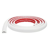 Uxcell 6ft Cord Cover Floor W0.3"xH0.3" Hide Extension Cable Wire Covers White