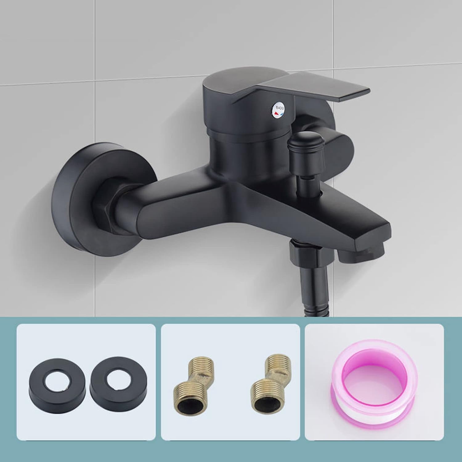 Shower Mixer Tap,Mobile Home Bathtub Faucet,Shower Mixer,Wall Mounted Faucet,Brass Hot & Cold Bathtub Shower Mixer Tap,Shower Faucet Mixer Tap