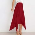 thumbnail image 7 of Women Summer Skirts High Waisted Pleated Swing Long Skirt Casual Elegant Pleated A Line Fashion Casual Skirt, 7 of 7