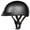 Gun Metal, variant on Daytona Helmets D1-GM ‘Skull Cap' Metal Grey Metallic Half Face Helmet with Visor Metal