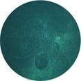 thumbnail image 1 of Ahgly Company Indoor Round Patterned Dark Cyan Green Area Rugs, 8' Round, 1 of 6