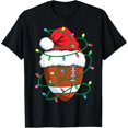 thumbnail image 1 of Playera de Fútbol con Gorro de Santa para Mujer - Luces Navideñas, 1 of 5
