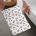 thumbnail image 2 of White Cow Heart Pattern Bathroom Rugs Mat,Non Slip Microfiber Bathroom Rug,Rubber Backing,Soft Bathroom Mats for Bathroom Floor,Tub and Shower,20x32in(50x80cm), 2 of 5