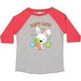 thumbnail image 3 of Inktastic Happy Easter Bunny with Eggs and Carrot Boys or Girls Toddler T-Shirt, 3 of 5