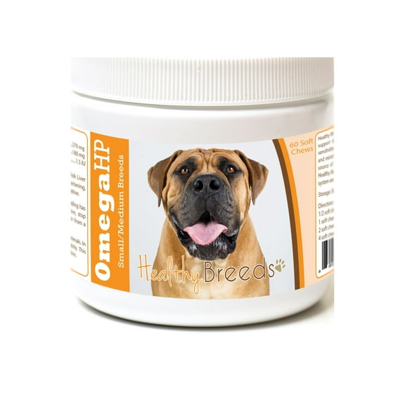 Healthy Breeds Boerboel Omega HP Fatty Acid Skin and Coat Support Soft Chews