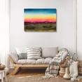 thumbnail image 4 of Framed Canvas Wall Art Rainbow Sunrise Desert Mountains Nature Wall Decor New Mexico Landscape Painting California Poster Arizona Watercolor Illustration Artwork Picture for Office 12"x16", 4 of 6