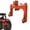 Orange, variant on Heavy Duty 3-Point Quick Hitch for Category 1 Tractor 3000 lbs Lift Capacity 2" Receiver Orange