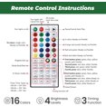 thumbnail image 4 of Alupssuc 5.5 ft Artificial Hinged Christmas Tree, Multi-Color LED Changing RGB Lights, Full PE & PVC Branch Tips，Remote Control Included, Ideal for Holiday Decorations, Parties, 4 of 6