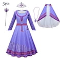 thumbnail image 4 of Disney-disfraz de Wish Asha para niños y niñas, vestidos de fiesta de Halloween, Vestido de manga voladora, vestidos de princesa para niños, nueva película, 4 of 5