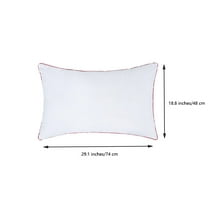 1PCS Throw Pillow Inserts, High Elasticity Cotton Pillow, Couch Cushion, Sham Stuffer (White, 18.8x29.1)