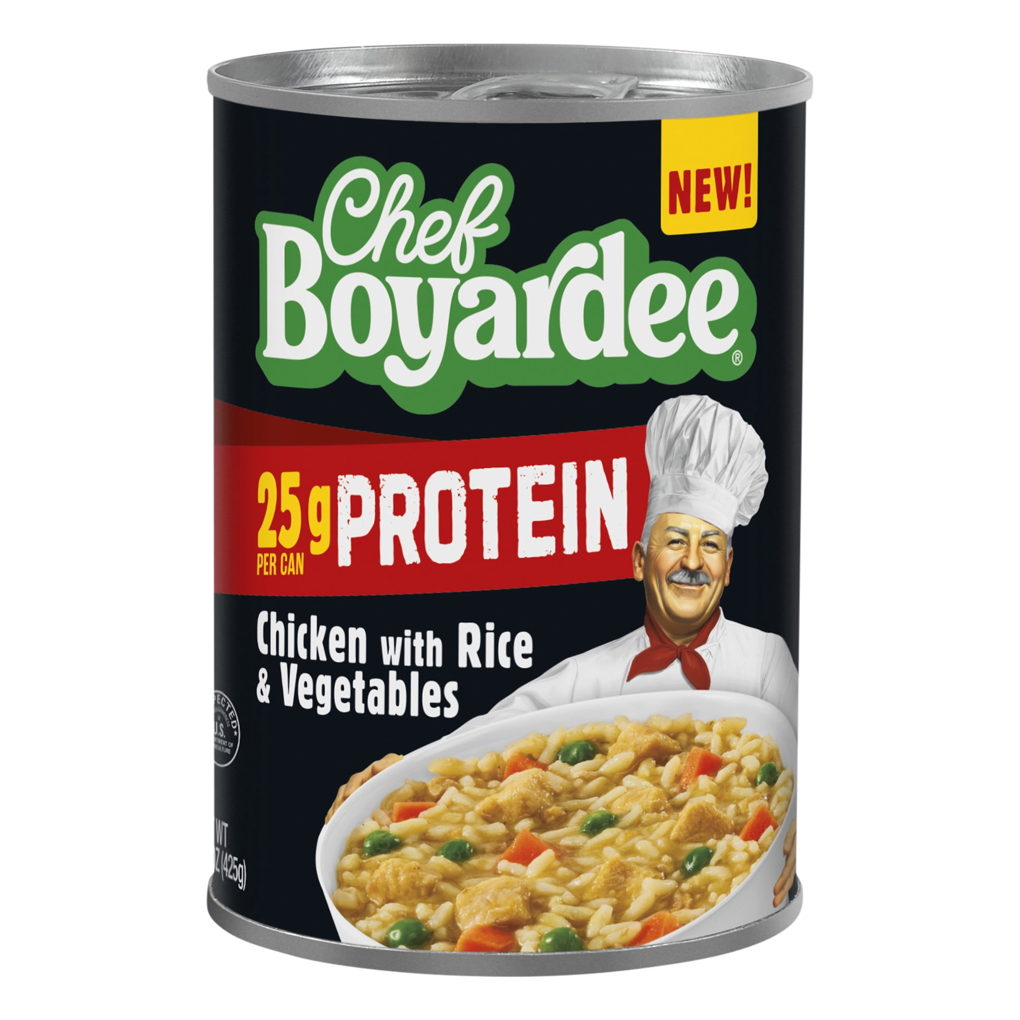 (6 pack) Chef Boyardee Protein Chicken & Rice, 15 oz Can