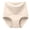 Beige, variant on CHUMUD Cotton Underwear for Women Shapewear Panties High Waisted Full Coverage Briefs Soft Solid Breathable Seamless Tummy Control Panties