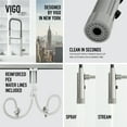 thumbnail image 5 of VIGO Sterling Single Handle Pull-Down Sprayer Kitchen Faucet in Stainless Steel, 5 of 14