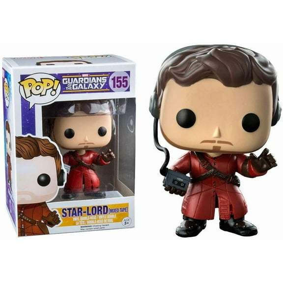 Funko POP! Marvel Star Lord Vinyl Bobble Head (Mixed Tape)