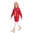 thumbnail image 2 of Actgleam Girls Dress Christmas Long Sleeve Knit Sweater Dress,11-12Y, 2 of 7