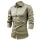 thumbnail image 1 of pstuiky manga larga para hombre, Camisa formal con estampado de color para hombre y blusa de manga larga con cuello vuelto tops de invierno para hombre l, 1 of 2