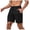 Black, variant on JTieacloth Mens Breathable Work Shorts Male Summer Shorts Solid Color Tie Suit Cool Breathable Five Quarter Pants,Black