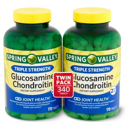 Spring Valley Glucosamine Chondroitin Dietary Supplement Twin Pack  340 Count  2 Pack
