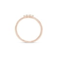 thumbnail image 4 of AFFY Dainty 14K Rose Gold Over Silver Stacked Finger Band Synthetic Opal Rings Jewelry For Women Ring Size -9, 4 of 6