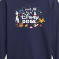 thumbnail image 3 of Disney Classics - Cats & Dogs - I Want All The Disney Dogs - Toddler And Youth Long Sleeve Graphic T-Shirt, 3 of 5