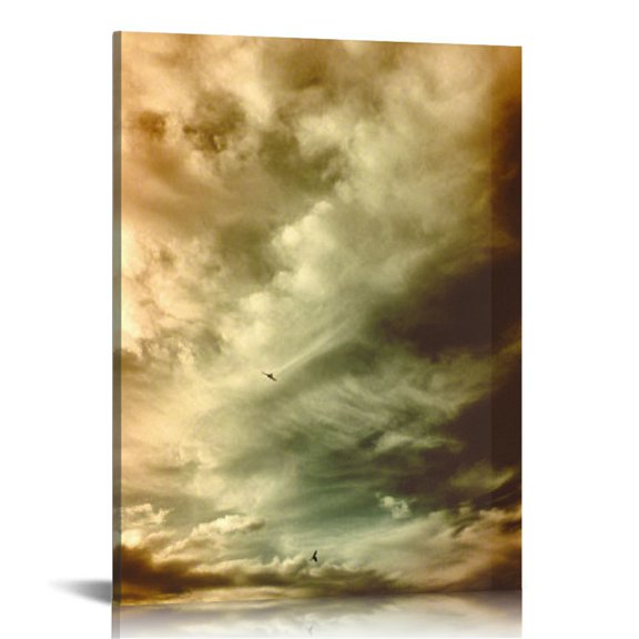 NJSTORE - Wall Art Canvas Painting UnFramed and Ready to Hang  Large Contemporary Pictures Abstract Lion Canvas Prints for Home Living Room Bedroom Decoration