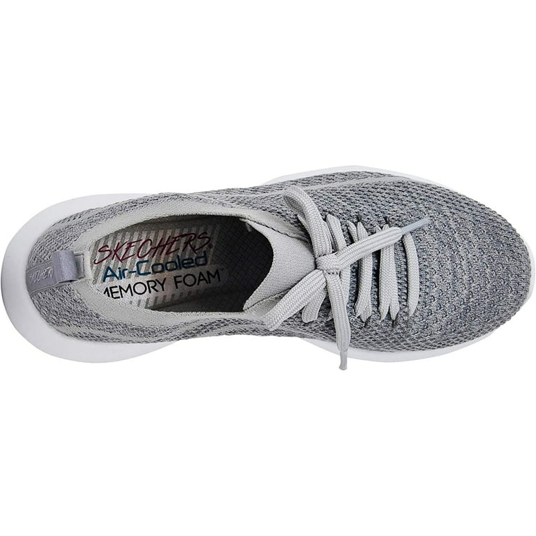 Women's Ultra Flex Statements Light Grey Sneaker US - Walmart.com