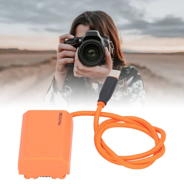 Batería Simulada Tipo C A FZ100, Salida De 8,4 V 3 A ABS PVC Alta Eficiencia De Conversión Batería Simulada NP FZ100 Completamente Decodificada Para Cámara