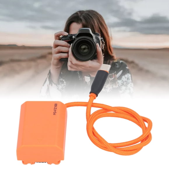 Batería Simulada Tipo C A FZ100, Salida De 8,4 V 3 A ABS PVC Alta Eficiencia De Conversión Batería Simulada NP FZ100 Completamente Decodificada Para Cámara