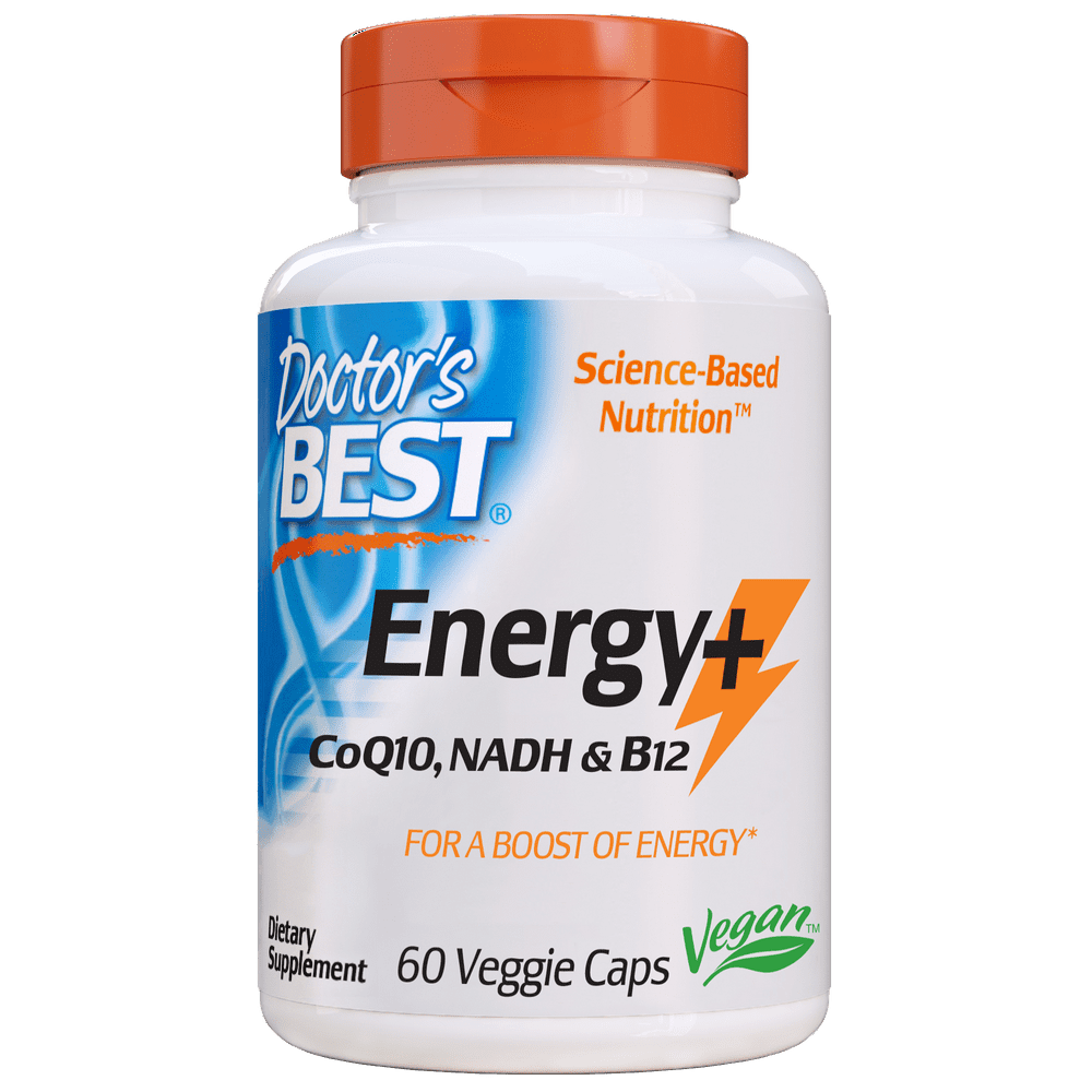 Doctor's Best Energy+ CoQ10, NADH & B12, Veggie Caps, For a Boost of