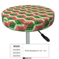 thumbnail image 2 of Kdxio Geometric Watermelon Print Stool Covers Round,Stretch Round Bar Stool Covers Washable Bar Stool Cushion Slipcover for 12-15 Inch Chair, 2 of 5