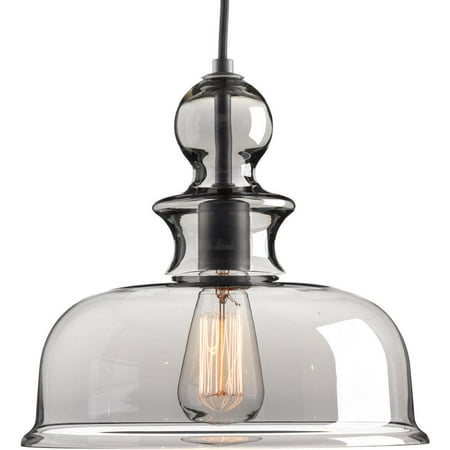 

Progress Lighting Staunton Collection 1-Light Graphite Pendant with Smoke Glass (NEW OPEN BOX)