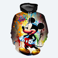 thumbnail image 3 of Sudadera con capucha de dibujos animados de Disney para hombre con estampado 3D de Mickey Minnie, sudadera con capucha para niños, suéter informal de moda, 3 of 5