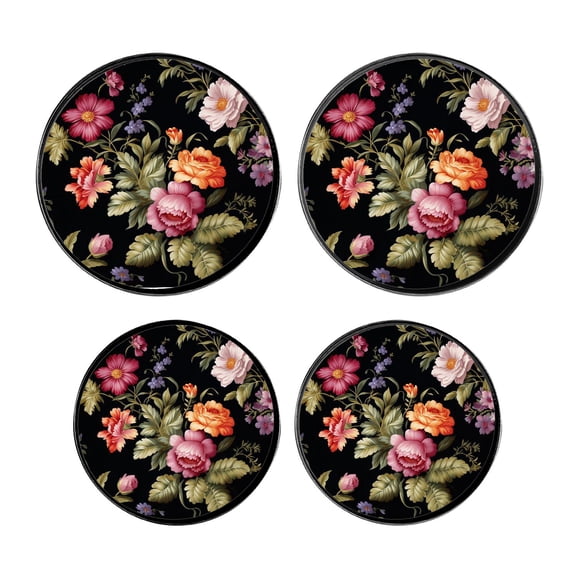 Stove Burner Covers 4 Pcs for Home Decor Cooktop Decorative ,Daisies Floral style, Round Electric Stove Burner Covers 8Inch And 10Inch