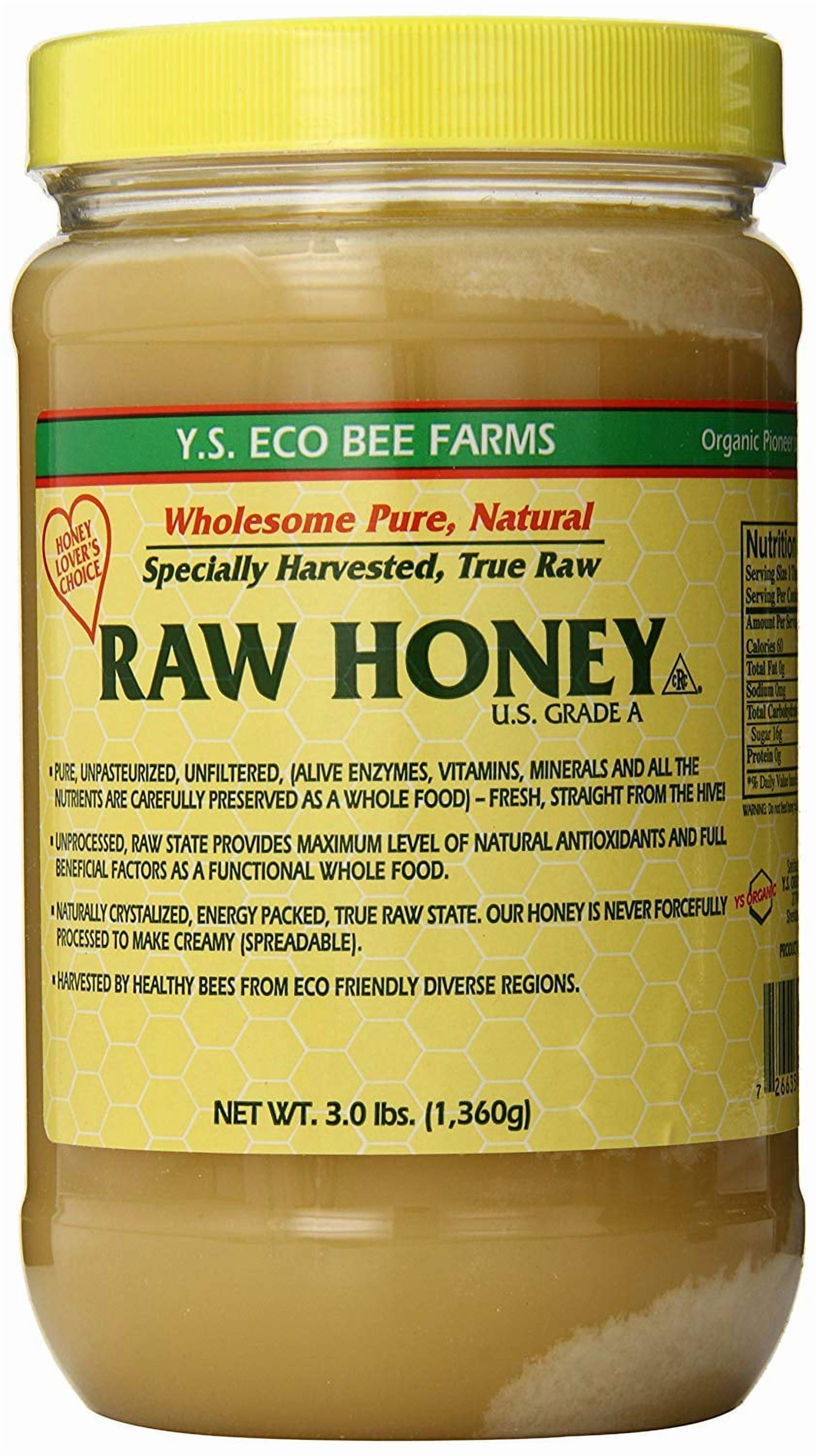 Y.S. Eco Bee Farms Raw Honey, 3.0 lbs (1,360 g)