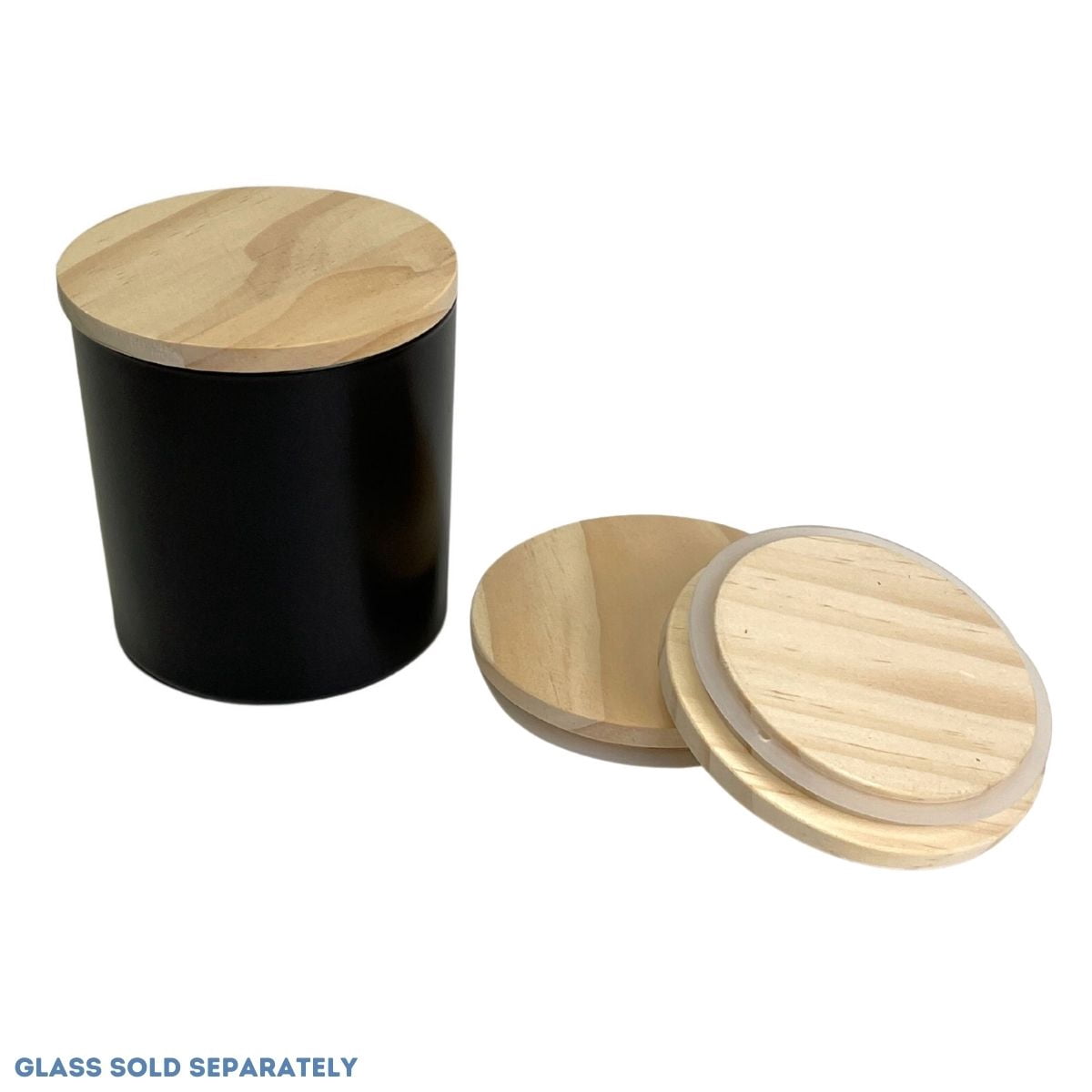 Natural Wood Candle Lid - Fits our 9.5 oz Monticiano Candle Making Supplies (Box of 12) FREE SHIPPING