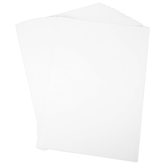WHAMVOX  50 Pcs Card Stock Paper Poster Board Construction Origami White