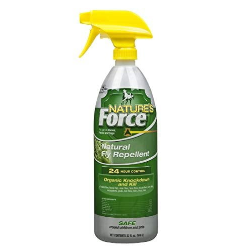Manna Pro Nature's Force Fly Spray - Clove Scent, Mist, Spray - 32 oz