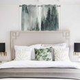 thumbnail image 3 of Green Mountain Kitchen Curtains Window Panels, Misty Forest Nature Woodland Pine Tree Landscape Insulated Window Treatment Curtain, Grommet Curtains for Bedroom/Living Room, 2 Piece 42"Wx45"L, 3 of 8
