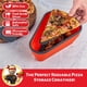 thumbnail image 2 of Recipiente de almacenamiento para pizza, paquete de pizza reutilizable con 5 bandejas, color rojo, 2 of 9