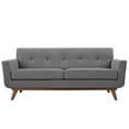 thumbnail image 2 of Allora Mid Century Modern Tufted Loveseat in Expectation Gray, 2 of 4