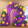 thumbnail image 1 of Kit de guirnaldas con globos PASOCON, morado, verde y dorado, 117 unidades, 1 of 9