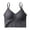 Gray, variant on BadPiggies Women's Comfy Wirefree Seamless Bra Adjustable Cami Lounge Bra Padded Bralettes Longline Pullover Sleep Bra (L/XL, White)