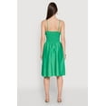 thumbnail image 4 of Womens Smocked Waist Poplin Midi Dress, 4 of 4