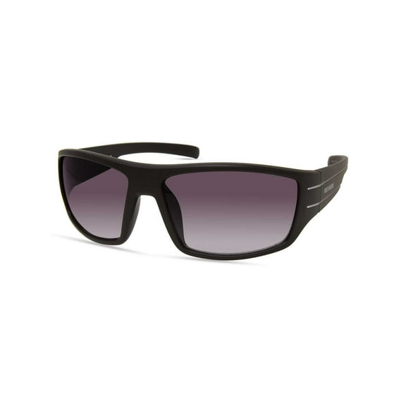 Harley-Davidson Men's Wide Temple Sunglasses, Matte Black Frame/Gradient Lenses, Harley Davidson