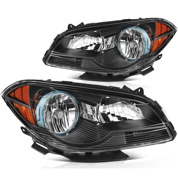 Fits 2008-2012 Chevy Malibu Headlights Assembly Pair Left Right Sides Headlamps