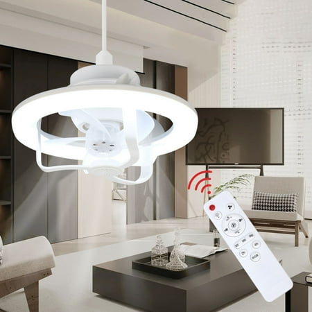 

Dujiujun Ceiling Fan Light with Remote Control 3 Wind Speeds Low Noise RGB Colored Lighting Dimmable Timer Mode 2-in-1 Ceiling Fan LED Lamp