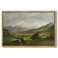 thumbnail image 3 of Drsoum Landscape Vintage Wall Art Classical Mountain Range Valley Prints Farmhouse Decor 24x36in Natural Framed, 3 of 6