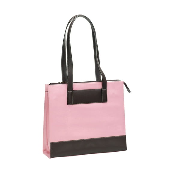 THE BELLINO TRIBECA PINK COMPUTER TOTE BAG