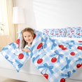thumbnail image 4 of Feelyou Bowknot Cherry Full Size Comforter Sets, Dreamy Fairy Princess Bedding Sets, 3pcs, 4 of 8